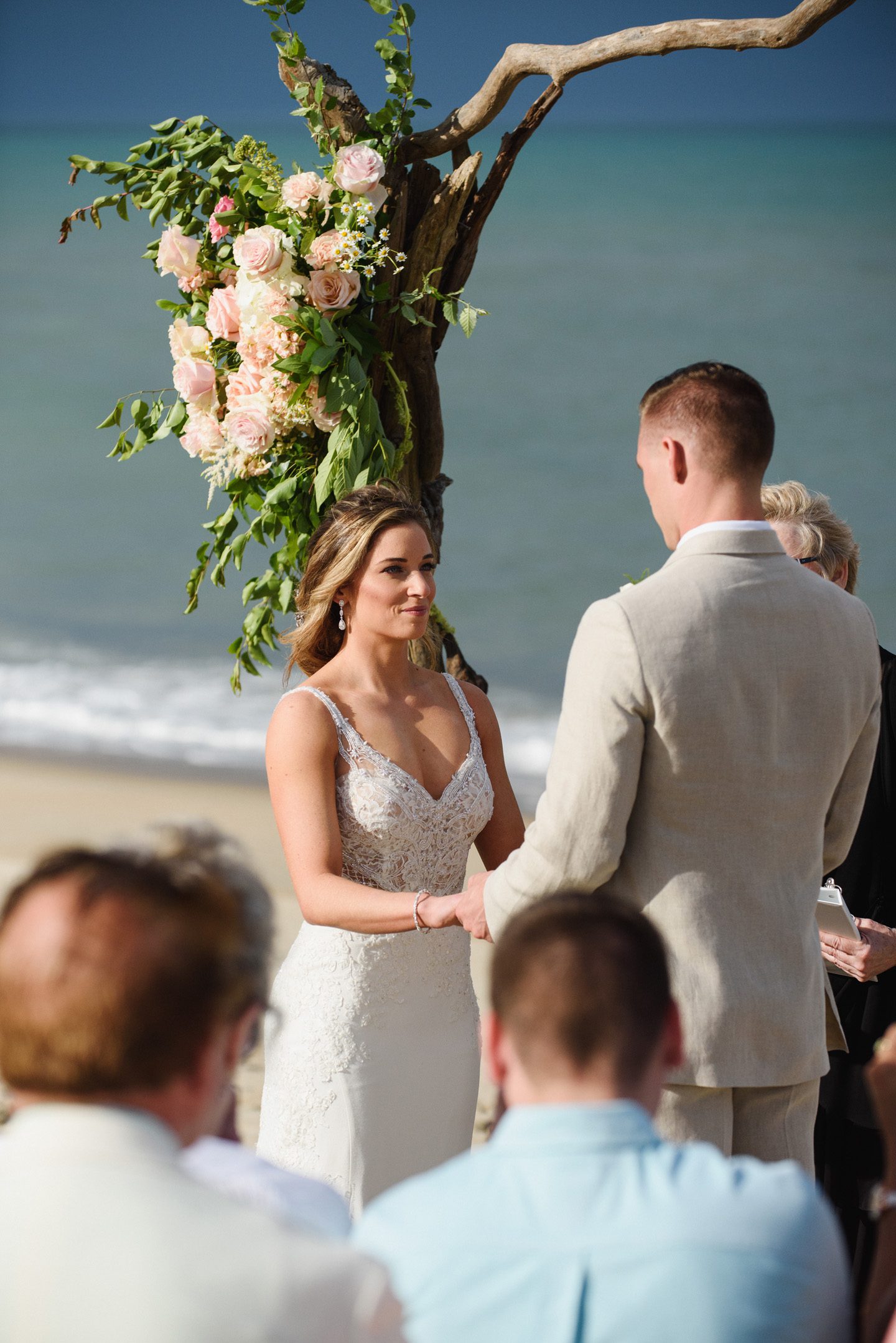 Outer Banks Wedding Photographers Neil GT Photography Palmers Island Beach Elopement Ceremony