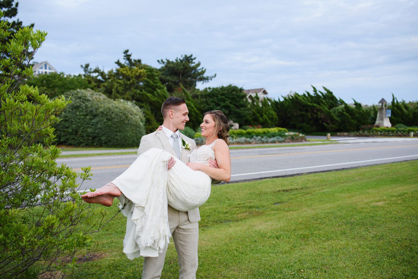 Outer Banks Wedding Photographers Neil GT Photography Palmers Island Beach Elopement Carry Bride Portrait