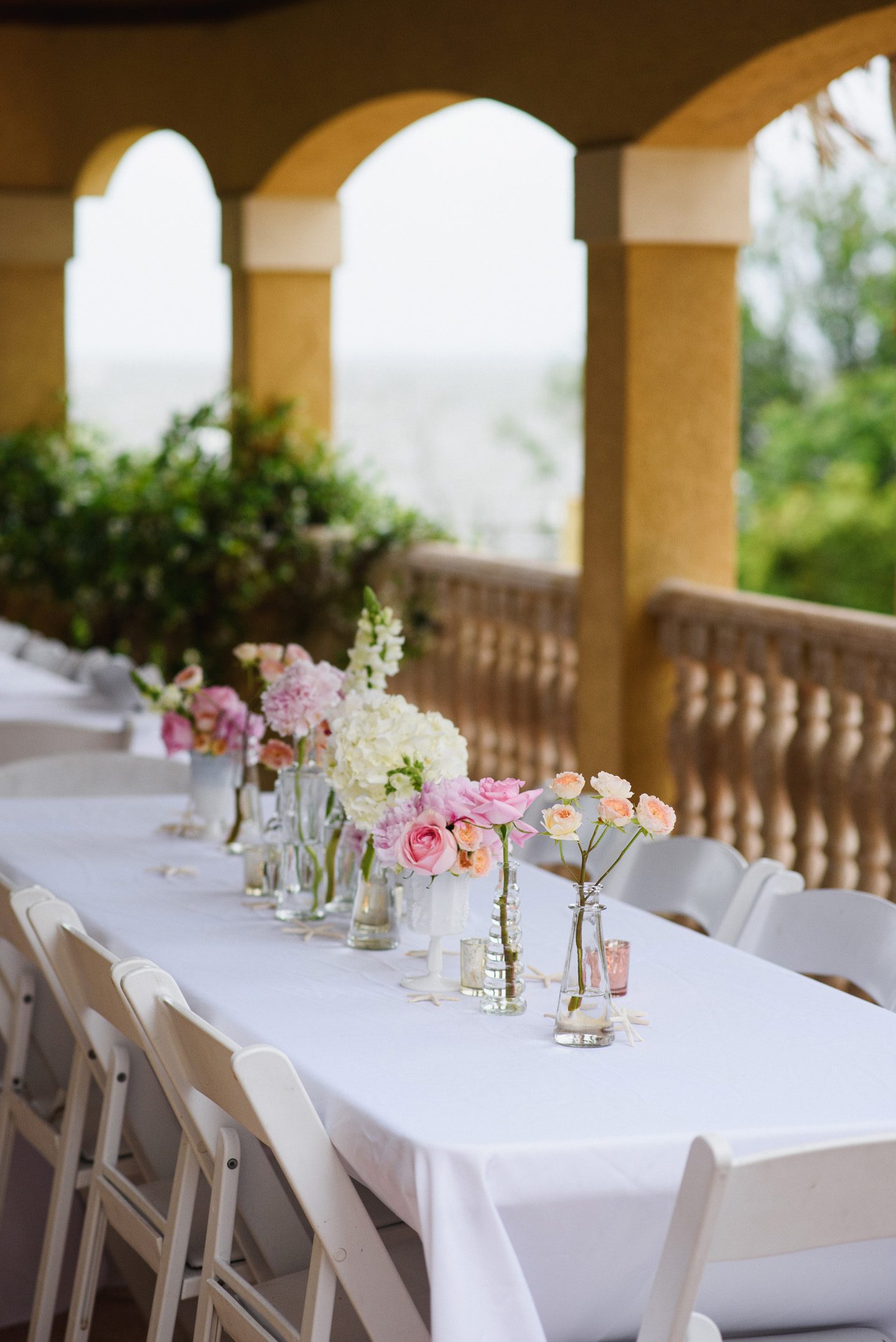 Outer Banks Wedding at the Grade Ritz Palm Photographers Neil GT Photography Reception Decor