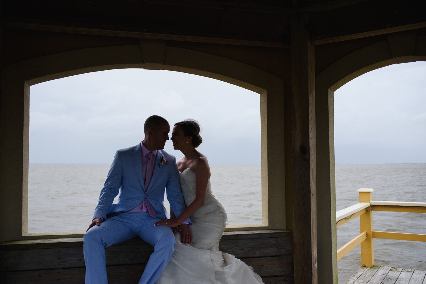 Outer Banks Wedding at the Grade Ritz Palm Photographers Neil GT Photography Sunset Portraits