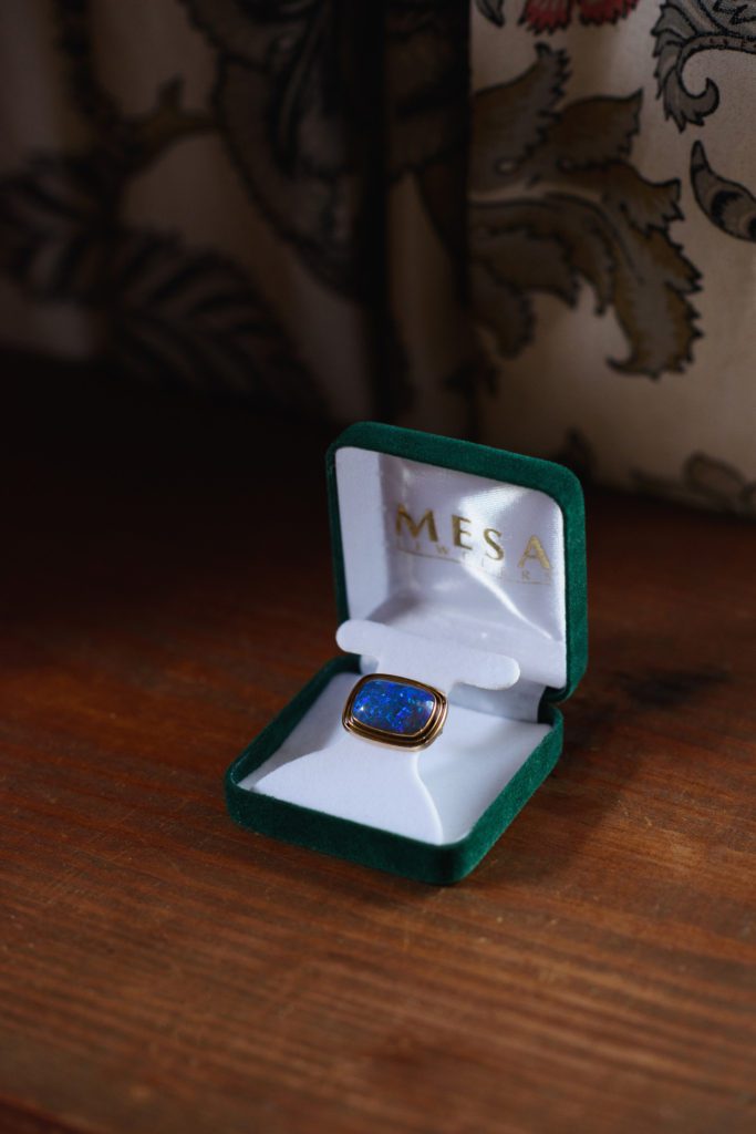 Outer Banks wedding jewelry detail