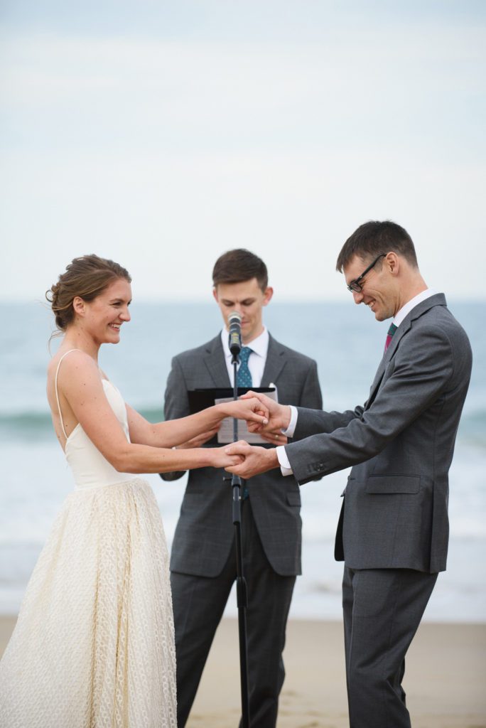 Wedding ceremony on the Outer Banks