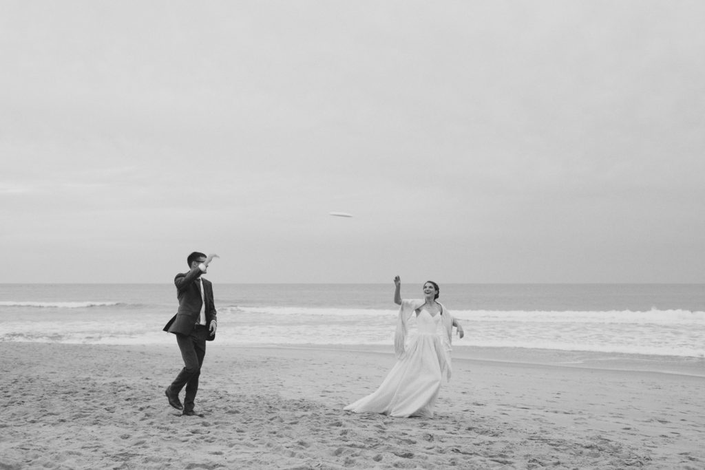 Beach frisbee on the Outer Banks