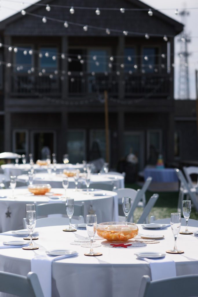 Wedding reception at Crawford Cottage