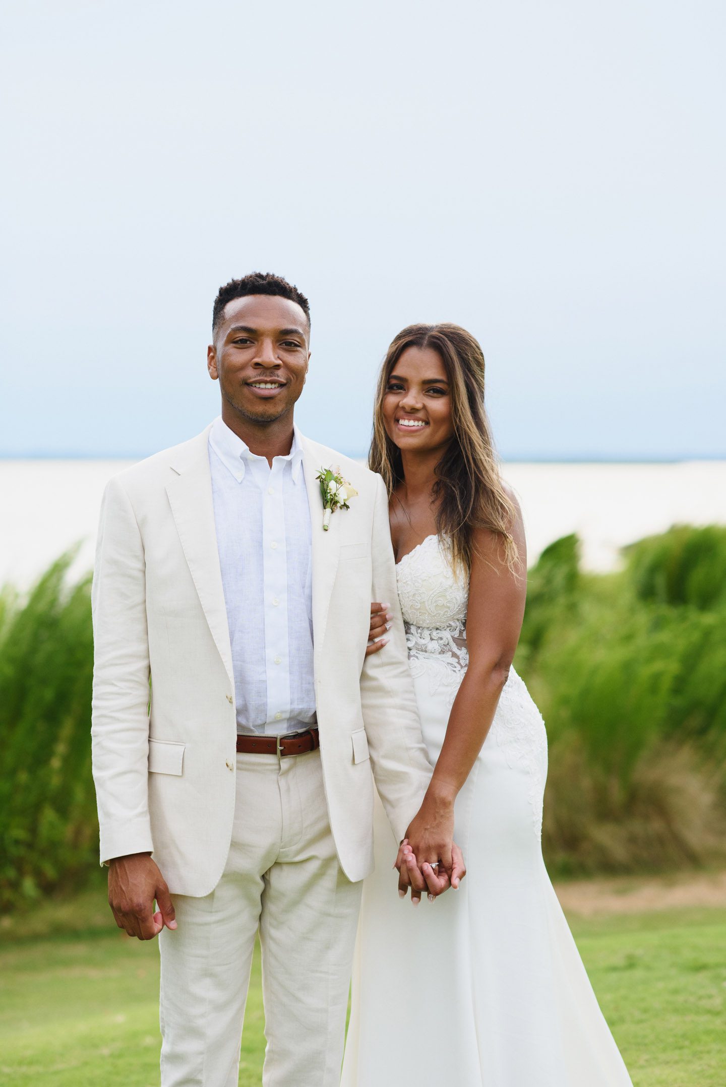 Wedding portraits at the Black Stallion in Corolla