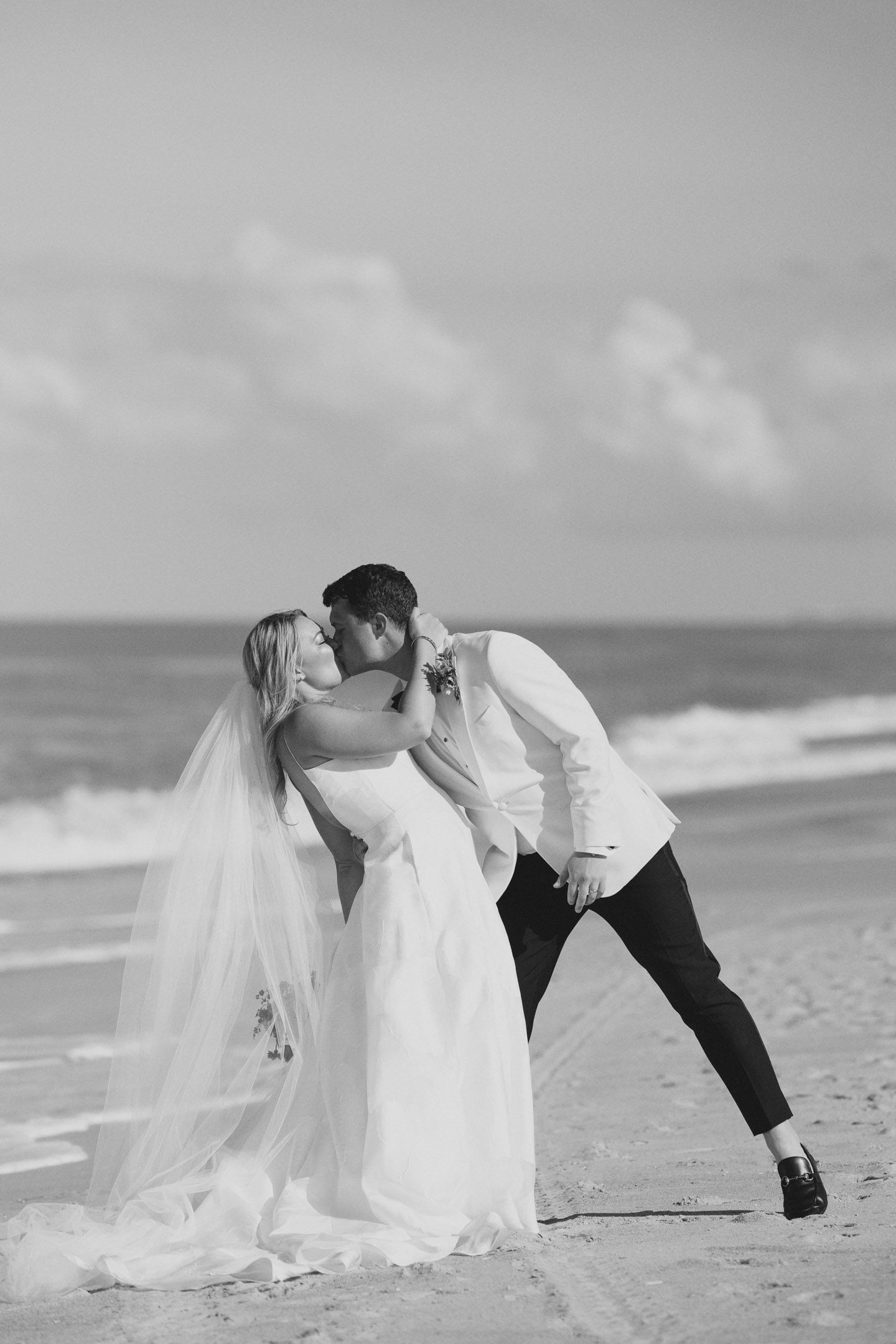 Wedding photography on the beach at the Sanderling Resort