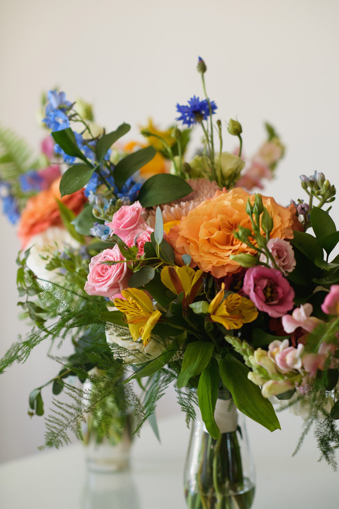 Outer banks colorful spring wedding flowers by Flower Girls OBX
